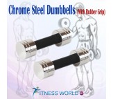 Body Maxx 5 Kg Chrome Steel Dumbells 1 Pair